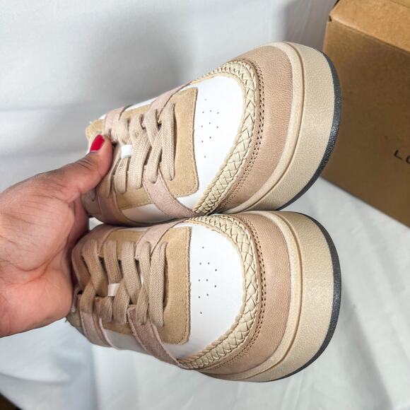 LUCKY BRAND Halinna Low Top Sneaker Fall Biege Size 10 - Picture 6 of 9